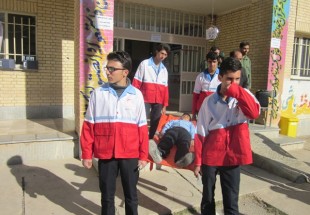 برگزاري مانور زلزله در مدارس شهرستان سامان