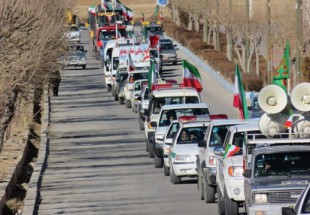 رژه موتوري و اداي احترام به مقام شهدا در شهرستان بن+تصاوير
