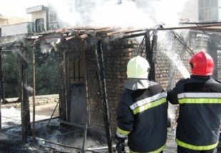 حريق منزل مسکوني در بروجن/آتش با تلاش آتشنشانان مهار شد