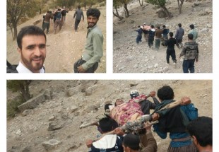 نجات معلم روستاي صعب العبور دهدلي با تلاش 12 ساعته تکنسين هاي اورژانس