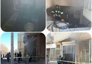 حريق انبار مواد غذايي در بروجن/آتش با تلاش آتشنشانان مهار شد