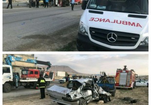 تصادف در محور شهرکرد-طاقانک 15 کشته و زخمی برجای گذاشت