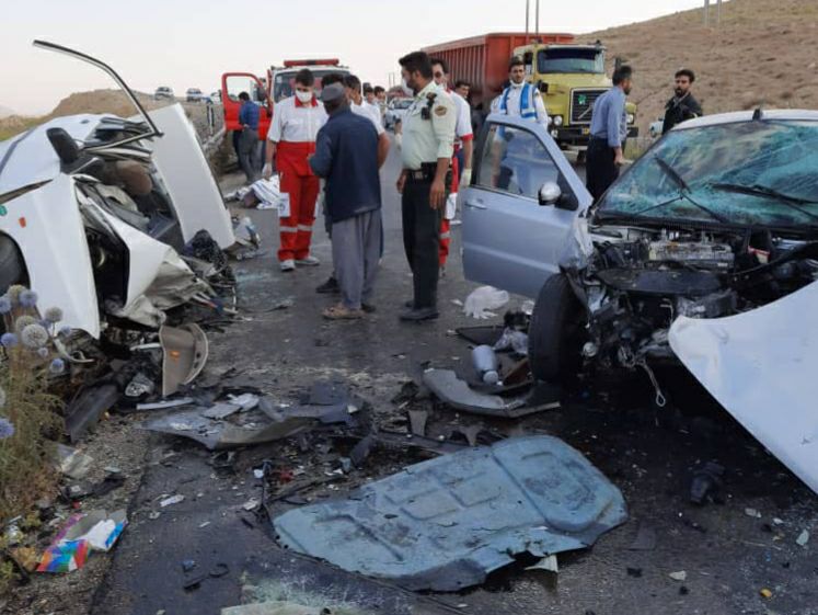 خواب‌آلودگی راننده در جاده بروجن به خوزستان حادثه آفرید + تصاویر