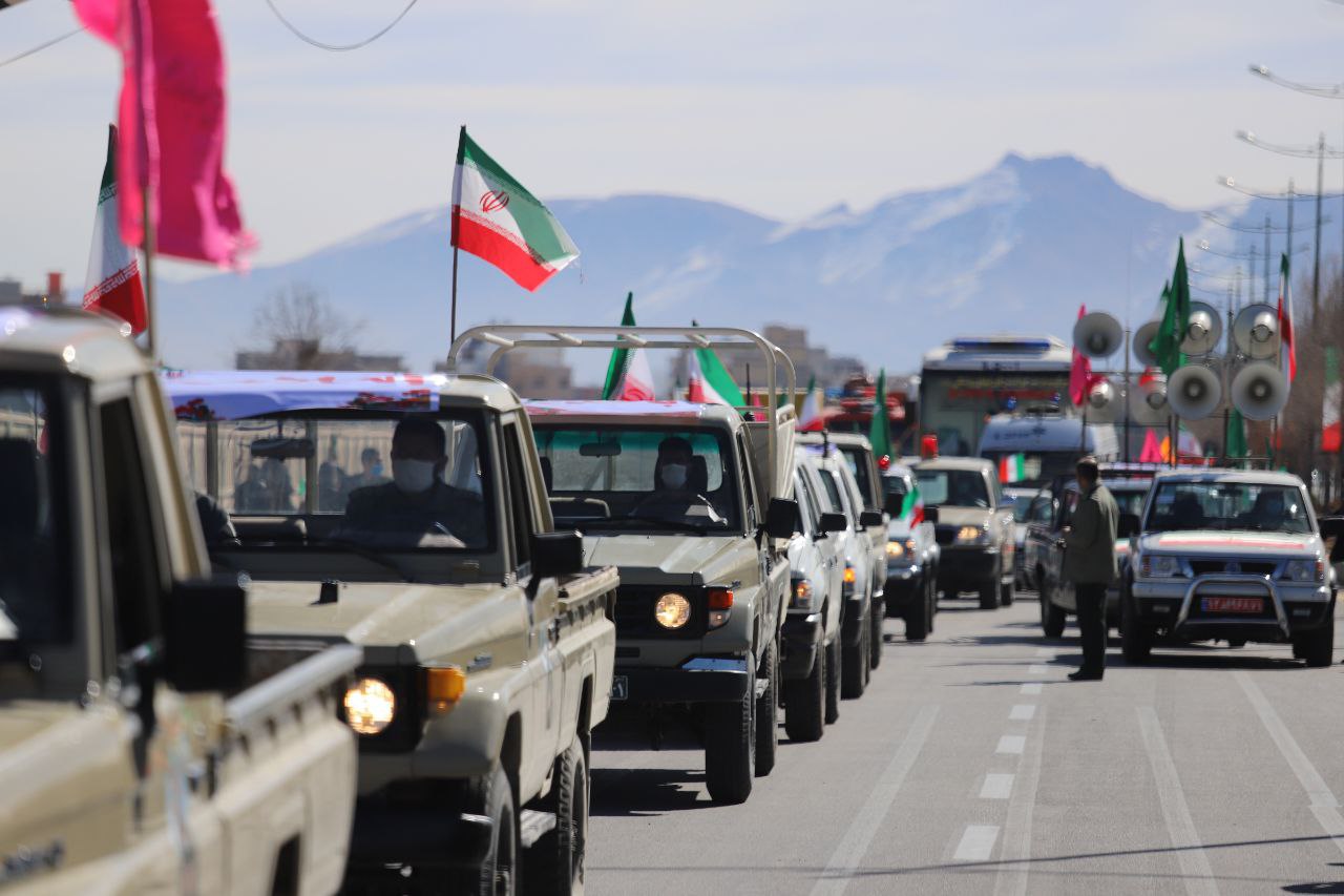 برگزاری راهپیمایی موتوری و خودرویی در شهرکرد