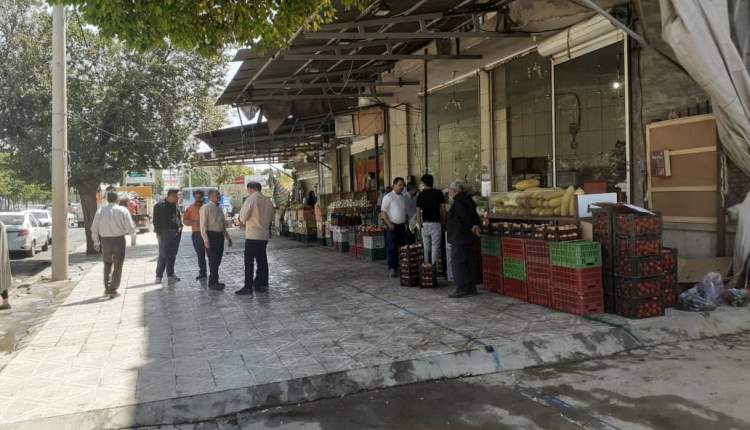 برخورد جدی شهرداری شهرکرد با میوه فروشان سه‌راهی کیان