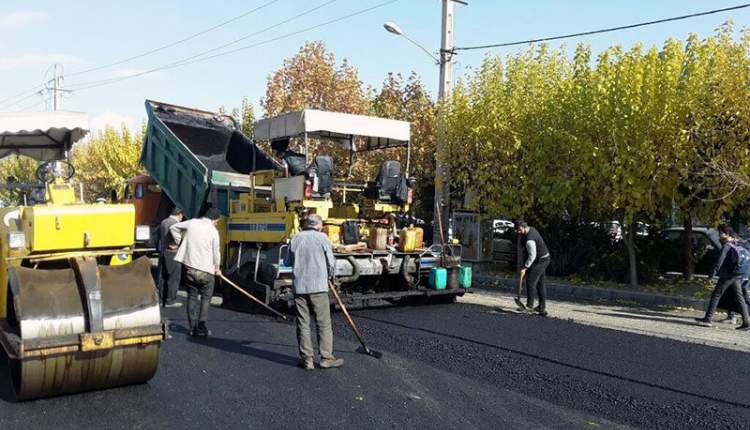 قطار طرح نهضت آسفالت به ایستگاه مهدیه رسید