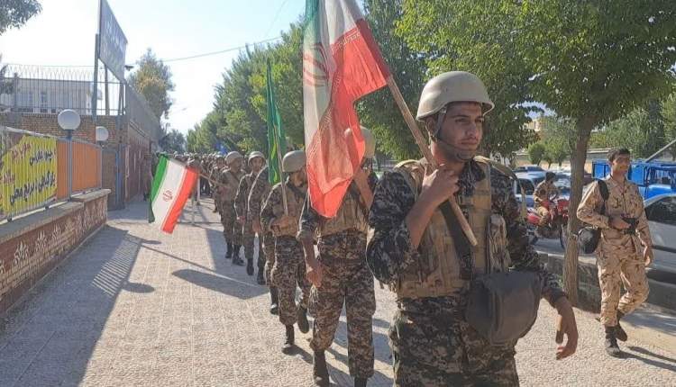 برگزاری دوره آموزش نظامی بسیجیان در لردگان